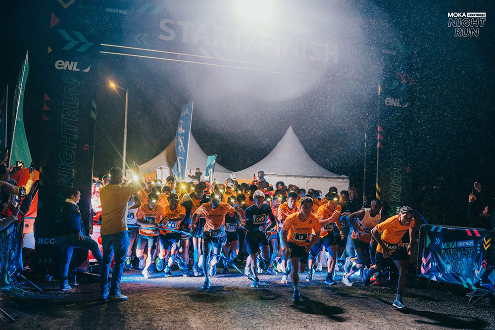 Moka Decathlon Night Run, a moonlit race in Moka